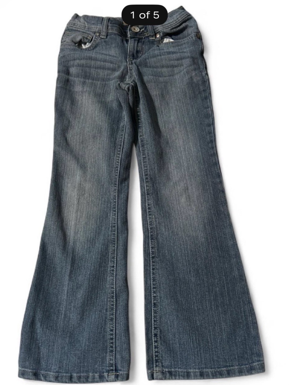 lei Girls' medium Wash Flare Jeans size 8 Slim - Blue